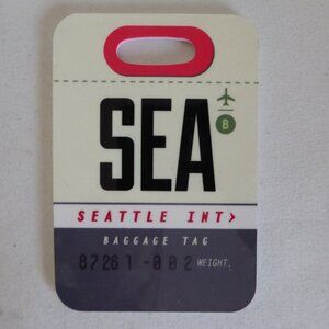 NEW AIRPORT CODE BAGGAGE LUGGAGE TAG SEATTLE WASHINGTON INTERNATIONAL AIRPORT